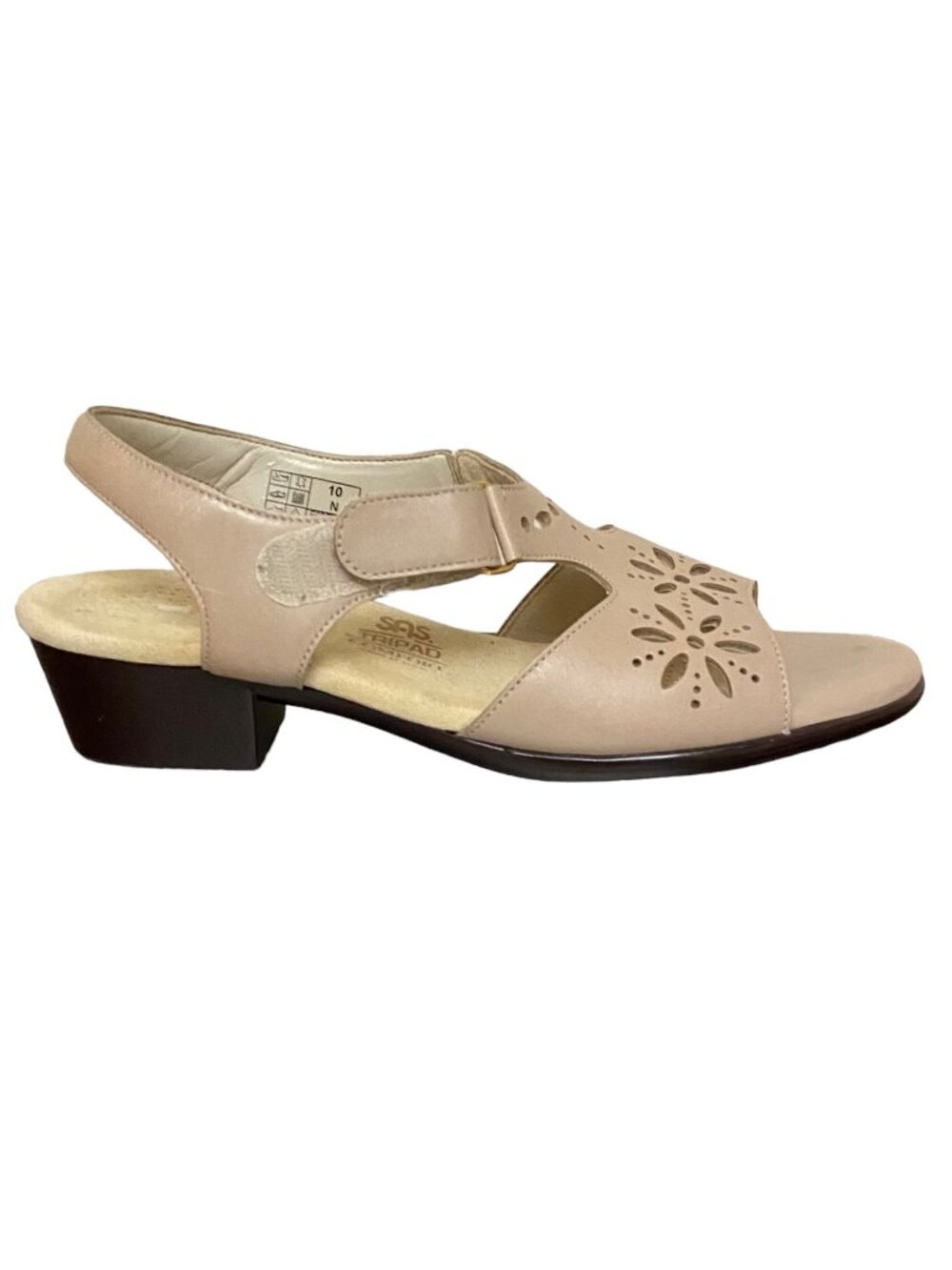 SAS Sunburst Tripad Comfort Heeled Sandal in Tan Size 10 Cottagecore